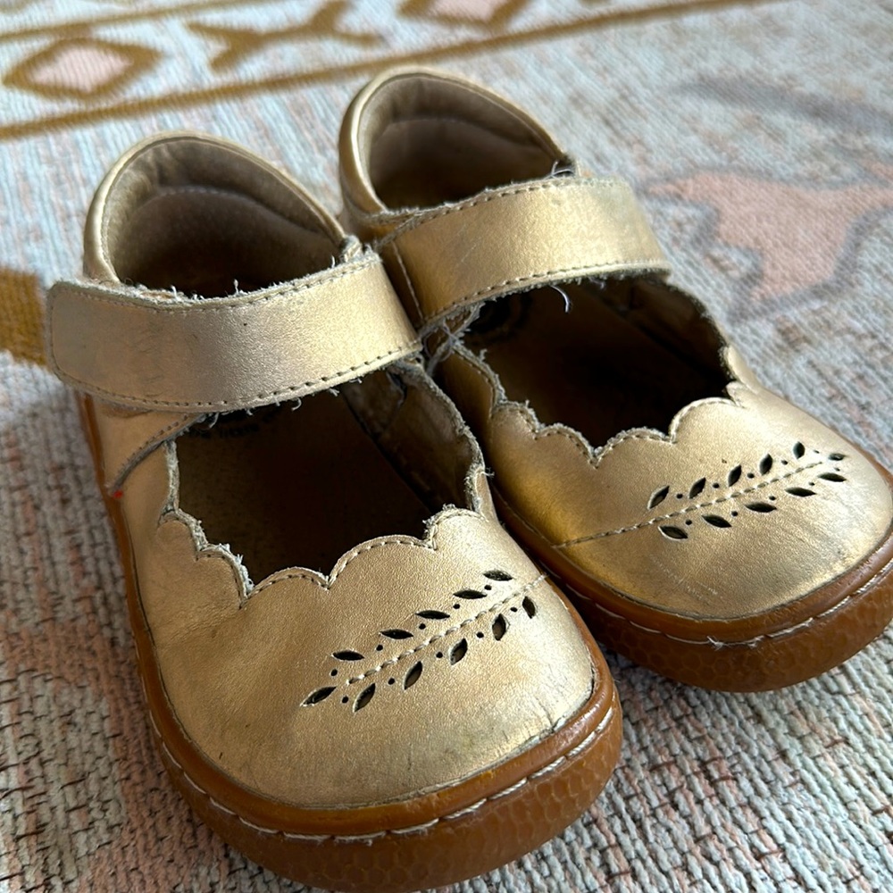 Livid and Luca gold maryjane shoes